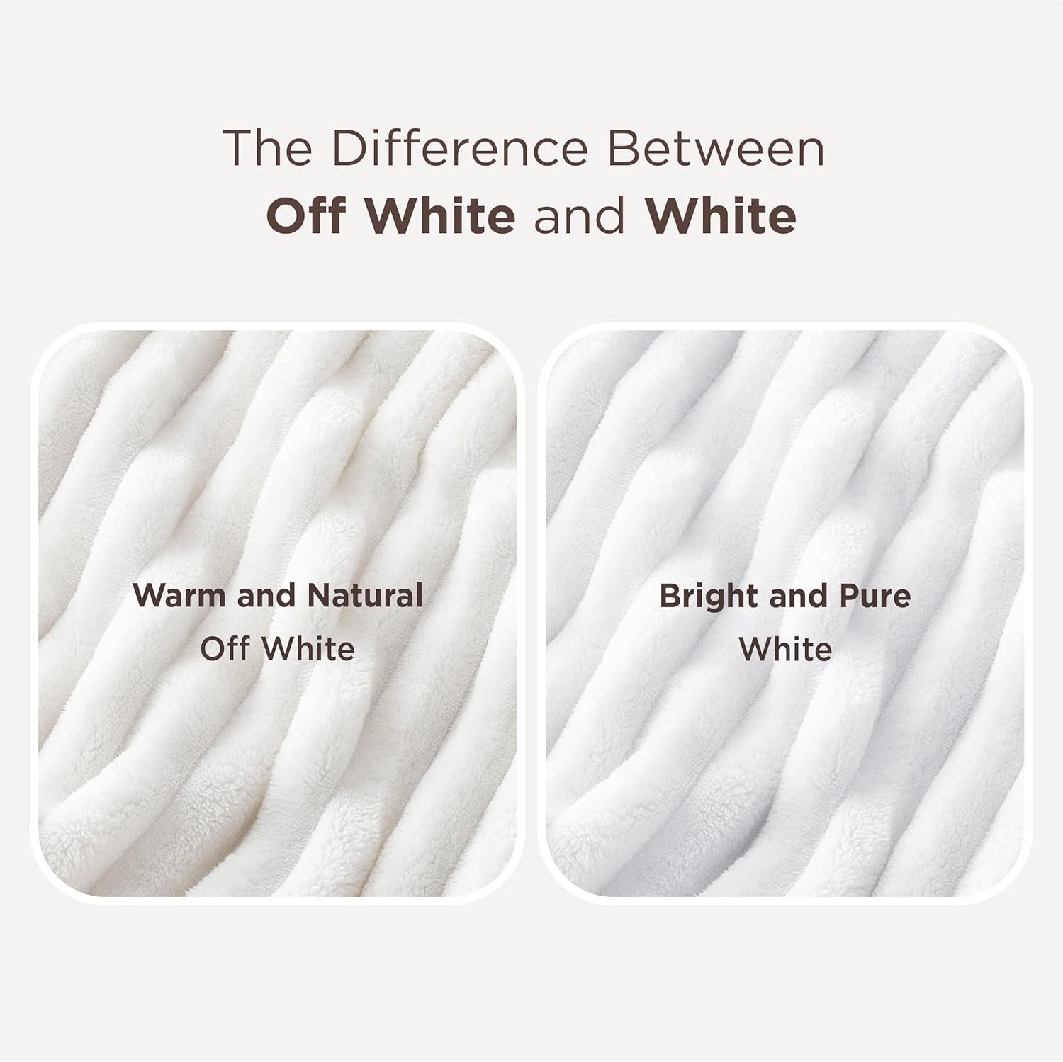 Bedsure GentleSoft White Throw Blanket for Couch - Birthday Gifts for Women Mom Her Girls, Cozy Fleece Blanket for Sofa Bed, Living Room Home Bedroom Decor Dorm Essentials, Off White, 50x60 Inches - Image 6