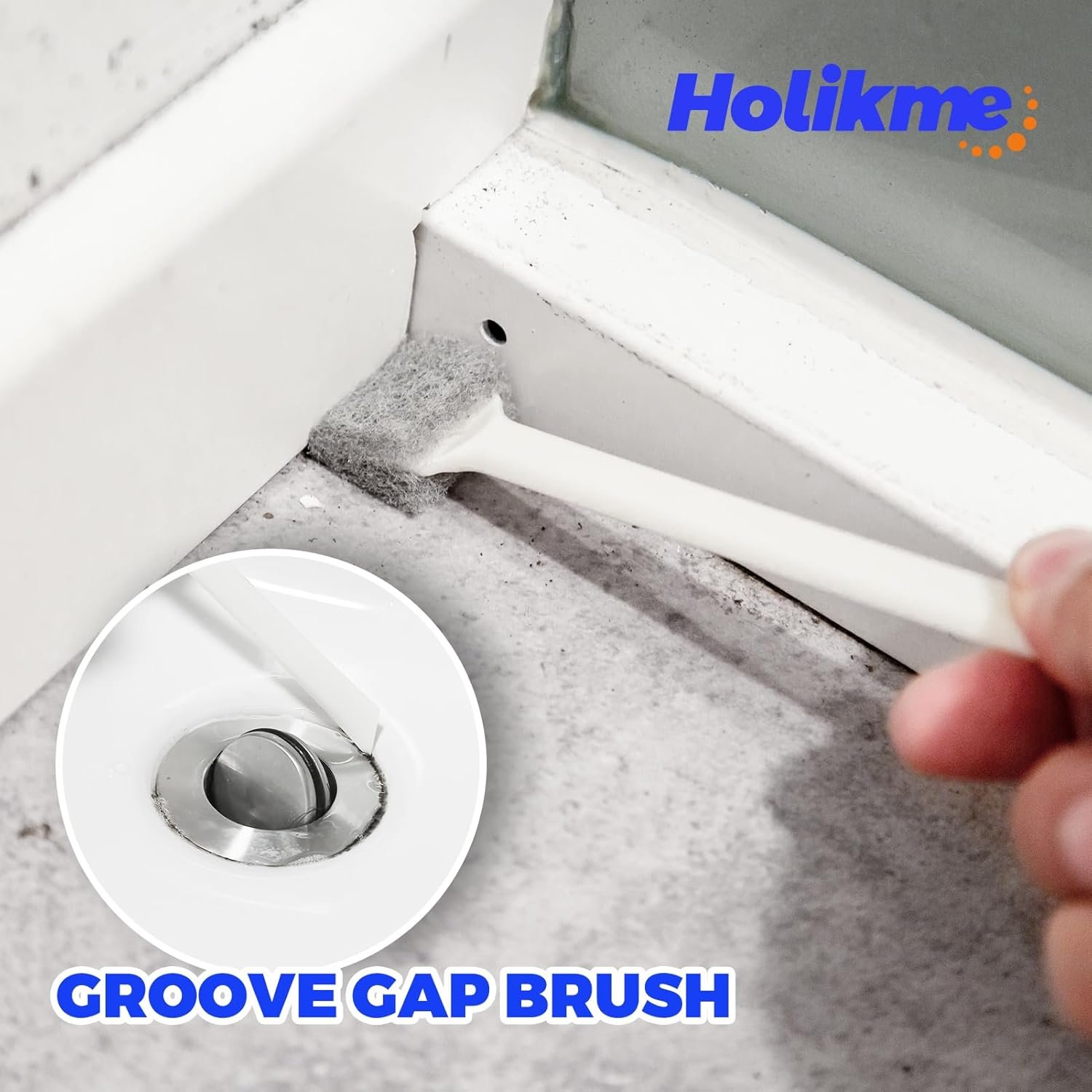 Holikme Dish Brush Cleaning Brush Set for Cleaning Groove Gap,Green - Image 5