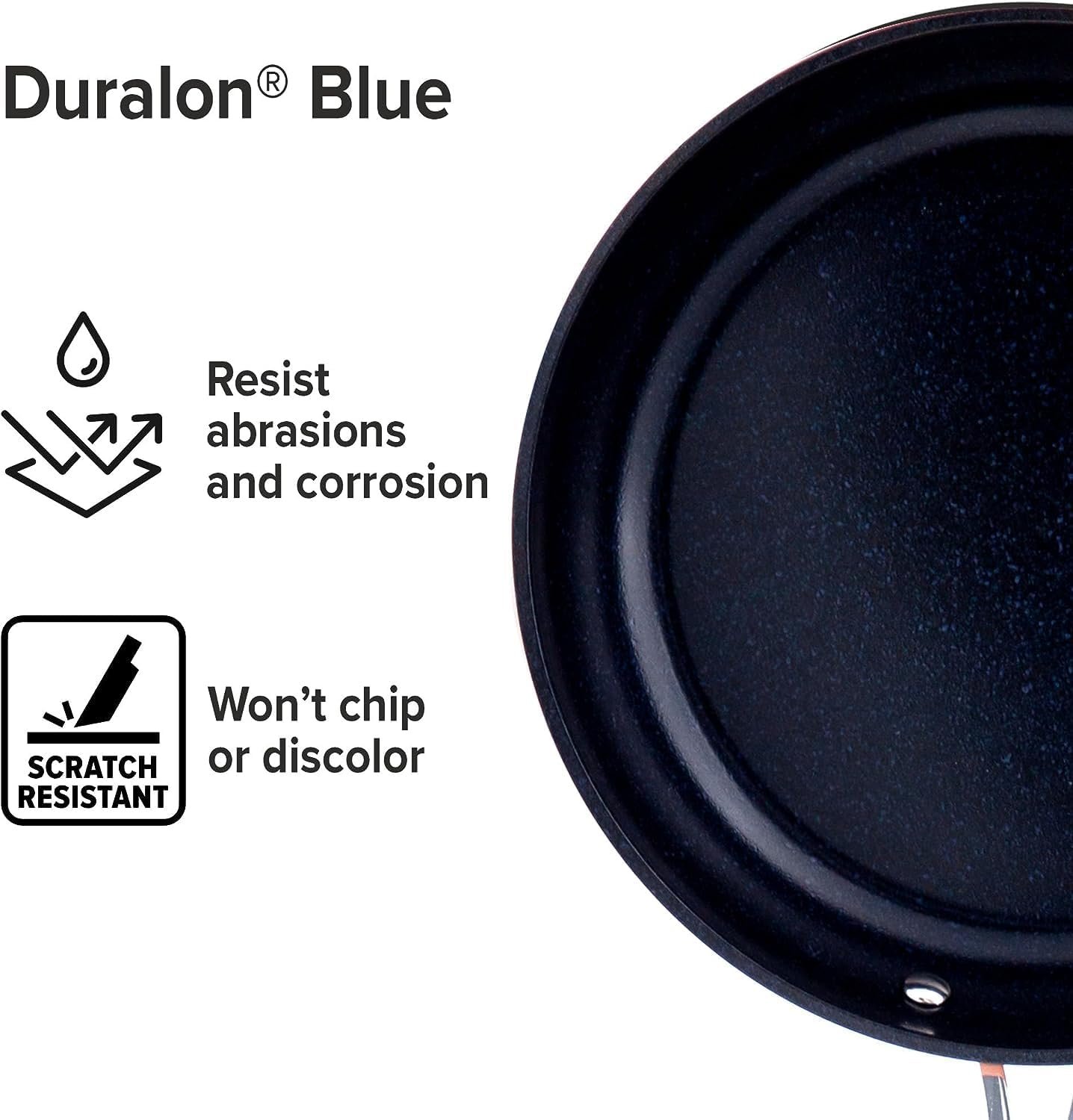 Nuwave 3-Piece Fry Pan Set, 8”, 10”, 12” Forged Lightweight - Image 2