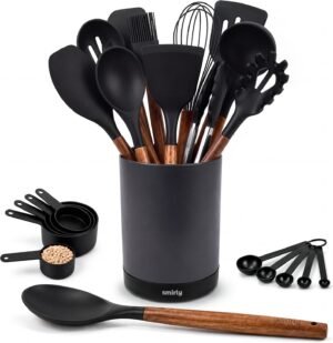 SMIRLY Silicone Kitchen Utensils Se...