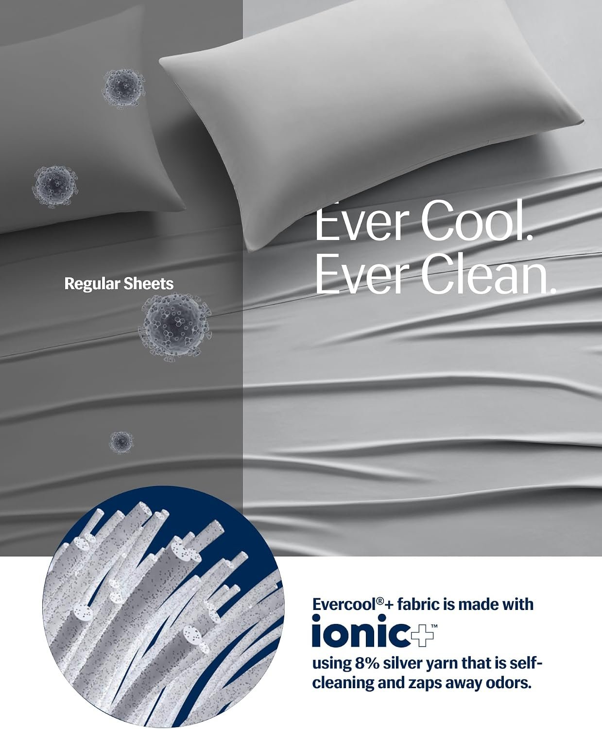REST® Evercool® + Cooling Sheet Set for Hot Sleepers, Queen - Image 3