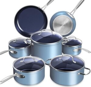 Nuwave Healthy Duralon Blue Ceramic...