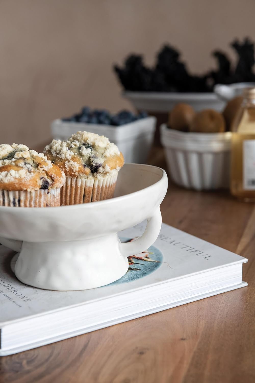 Creative Co-Op Stoneware Bowl w Reactive Glaze, White - Image 10