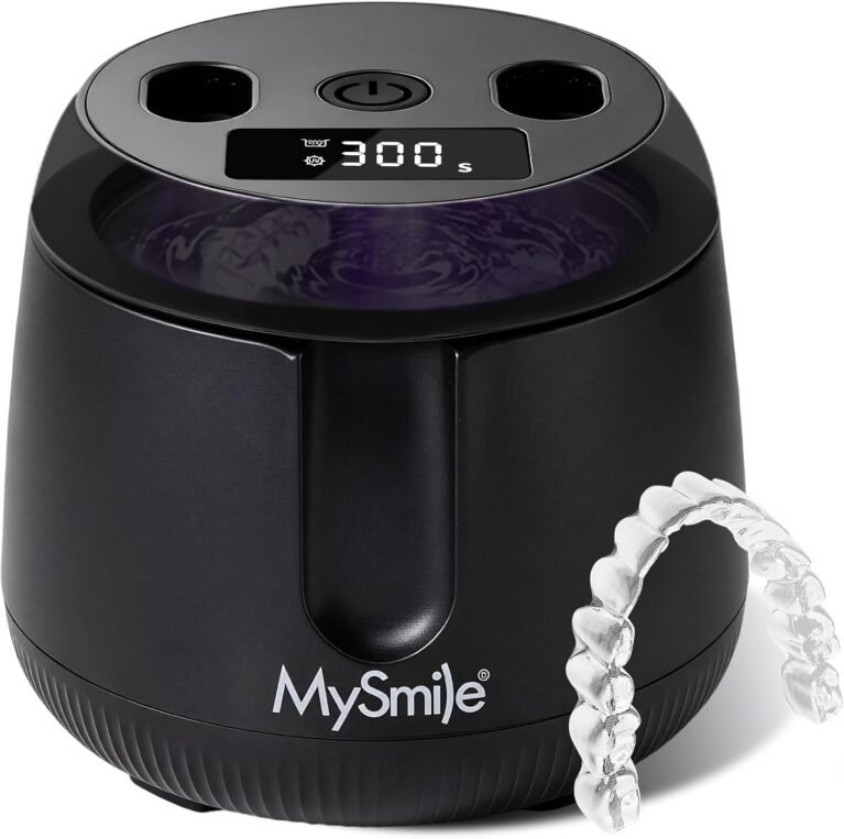 MySmile MS208 Ultrasonic Retainer Cleaner with UV Light & Digital Timer