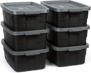 Rubbermaid 6-Pack Totes for Storage...