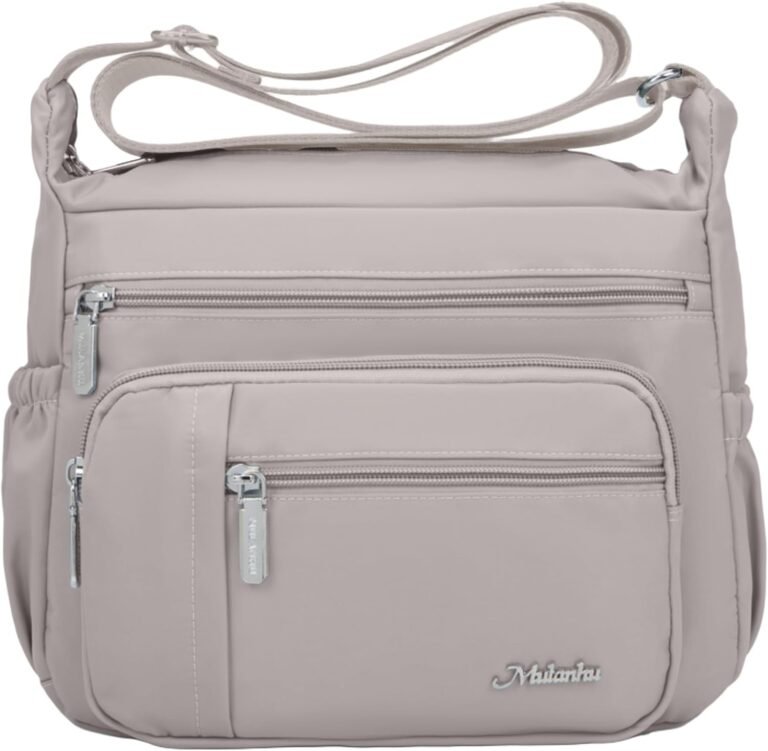 Womens CrossbodyBags Nylon Waterproof Handbags Shoulder Purses Roomy Multiple Pockets Pocketbooks