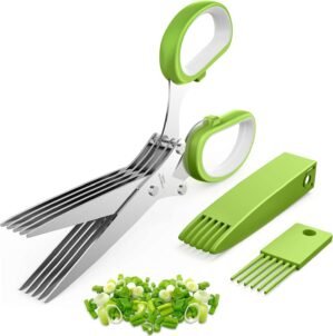 2026 Upgraded Herb Scissors, 5-Blad...