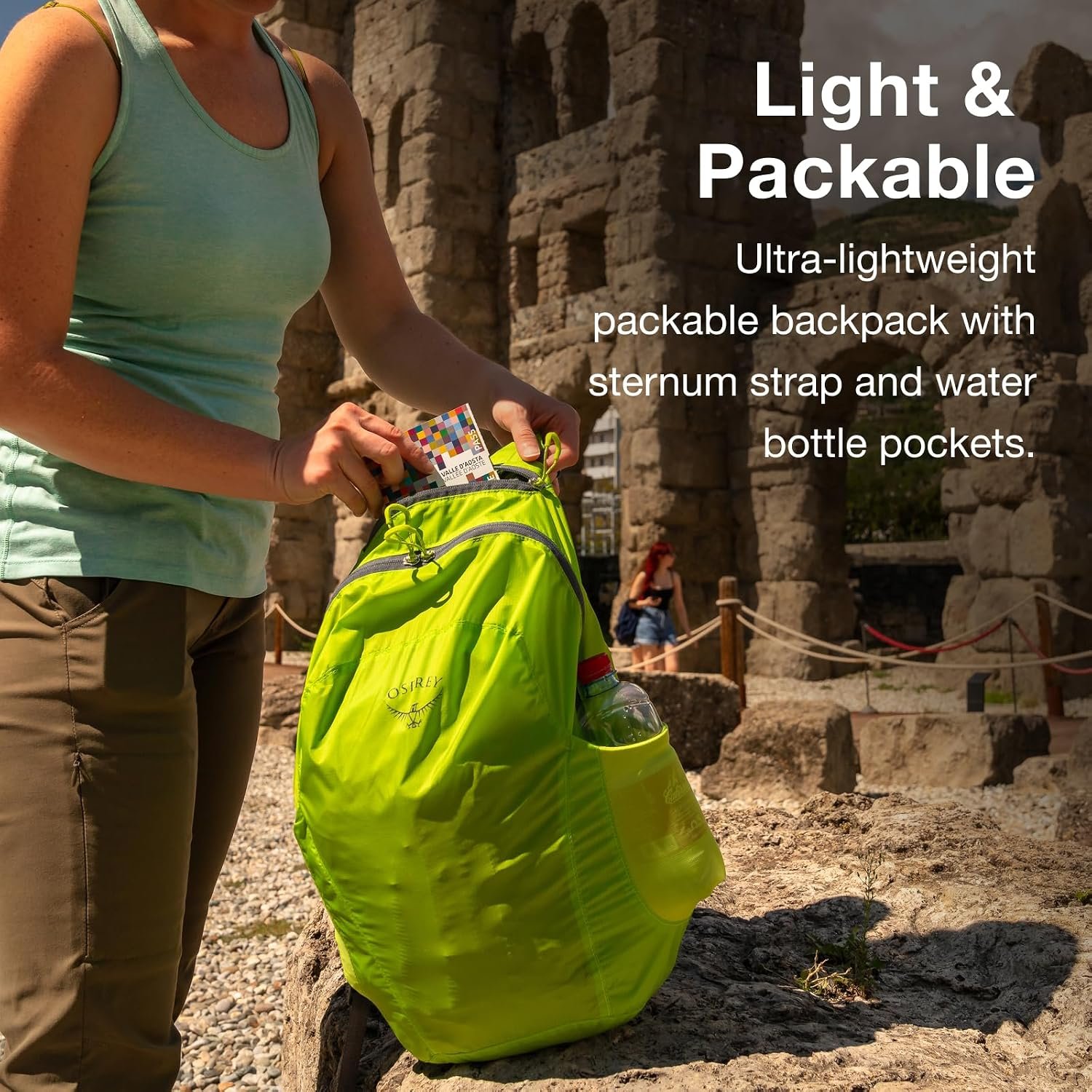 Osprey Ultralight Collapsible Stuff Pack, Black OS - Image 3