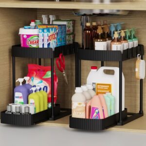 2 Packs Under Sink Pull-Out Storage...