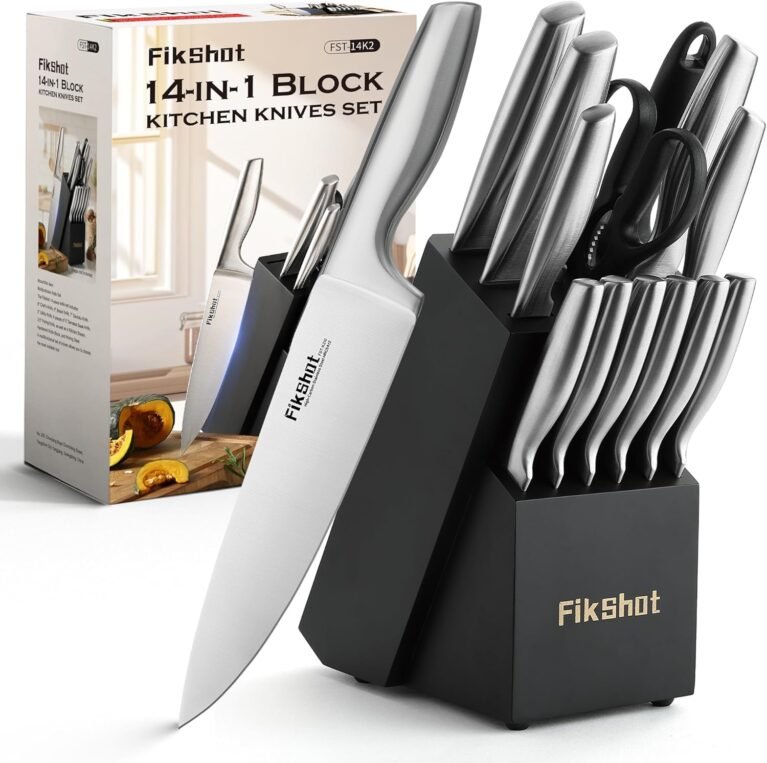 FIKSHOT Kitchen Knife Set, German Stainless Steel kitchen knives