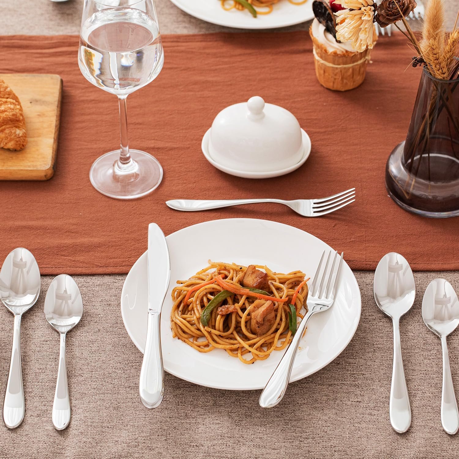 KINGSTONE 40-Piece Silverware Set for 8,18/10 Stainless Steel - Image 8