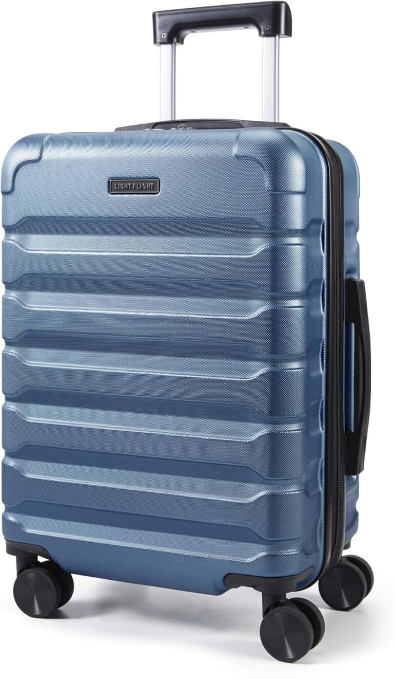 LIGHT FLIGHT Carry On Luggage 22x14x9 Airline Approved Suitcase,Royal Blue