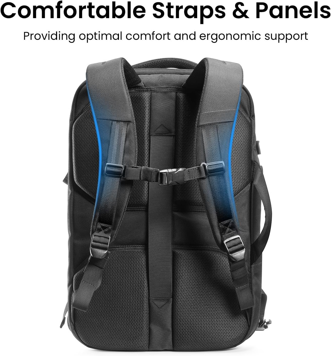 tomtoc Travel Backpack 40L, TSA Carry On Bag Flight Approved, PFAS Free - Image 7
