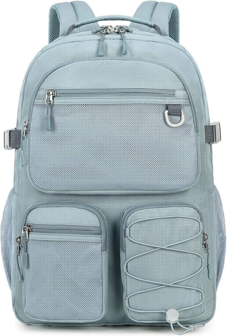 Lohol Water Resistant Backpack with Mulitiple Pockets for School Travel Outdoor College, 15.6 inch Laptop Daypack for Men and Women (Blue)