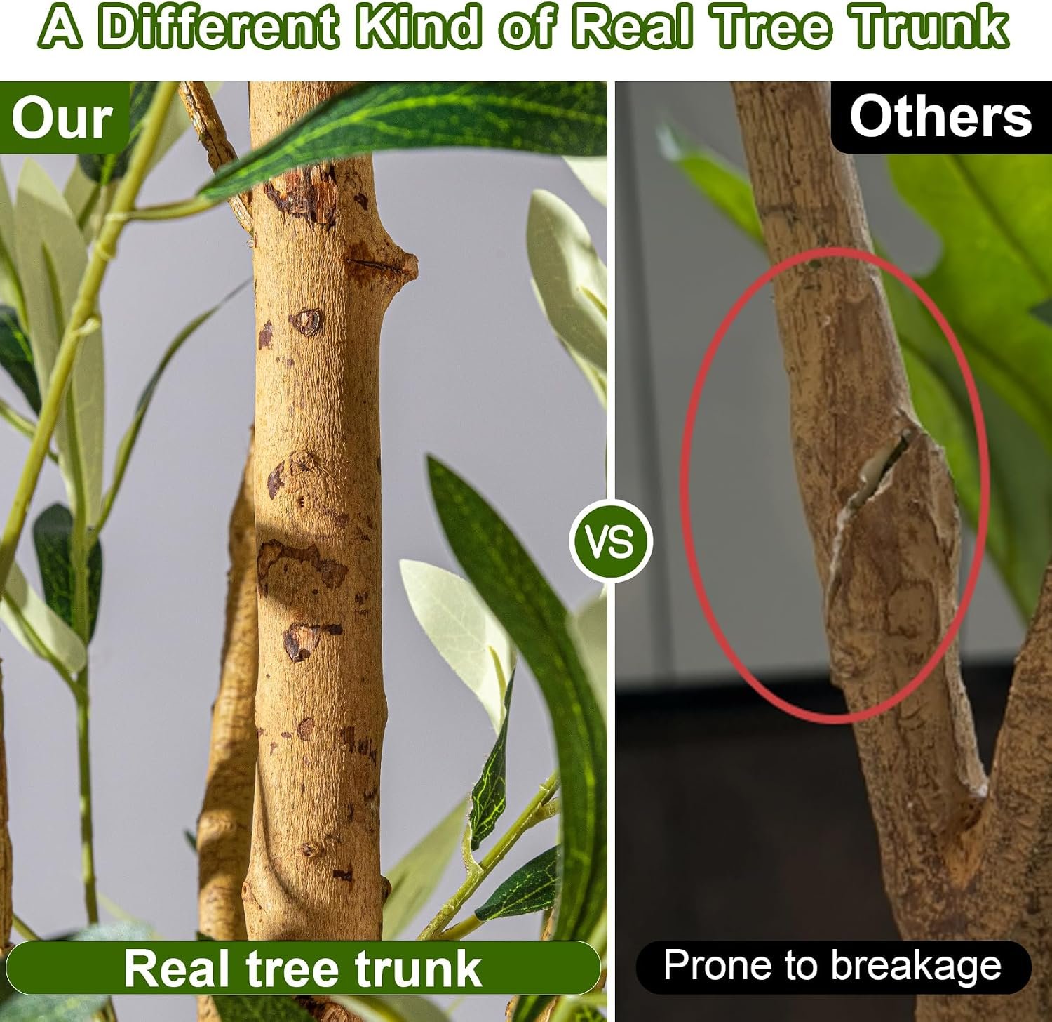 Tall Fake Olives Trees Large Artificial Olive Tree Indoor Outdoor Realistic Floor Plant Faux Flowers Plants for House Home Living Room Bedroom Office Front Porch Modern Farmhouse Boho Decor - Image 4