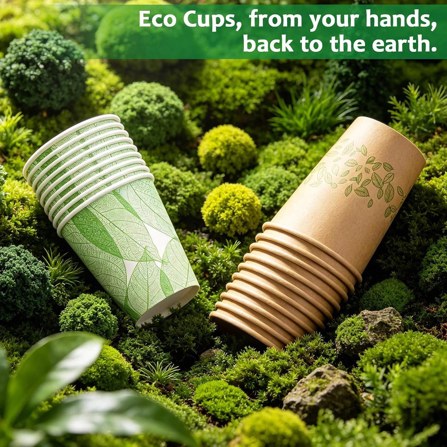 12oz 240Count Compostable Paper Cups, Plant-Based Disposable Coffee Cups with PLA Lining, Perfect for Hot & Cold Drinks, Coffee, Party, Office & Daily Use - Image 7