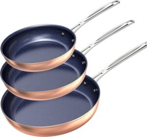 Nuwave 3-Piece Fry Pan Set, 8”, 1...