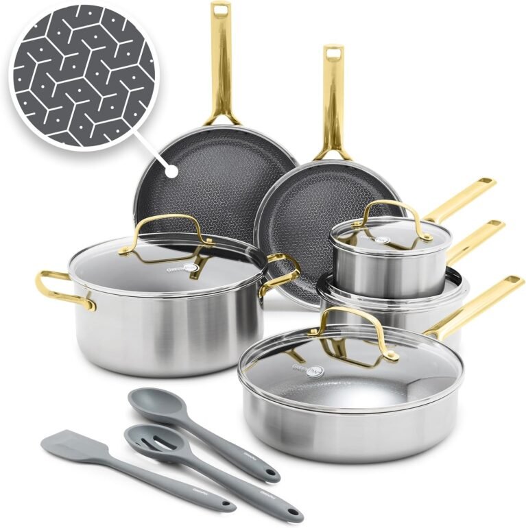 GreenPan Hybrid APEX 13 Piece Stainless Steel Ceramic Nonstick Cookware Set