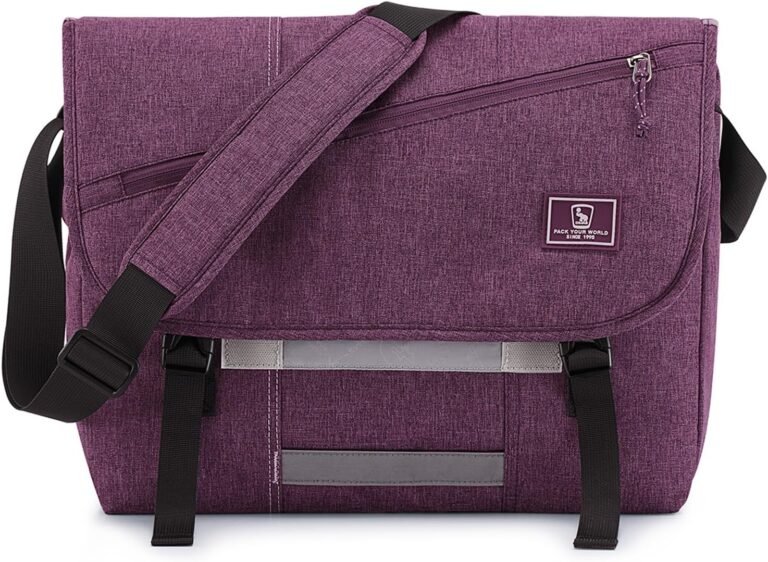 OIWAS Messenger Bag for Women, 17 Inch Laptop Crossbody Bags Men Casual Satchel Shoulder Bag College Travel Office Briefcase