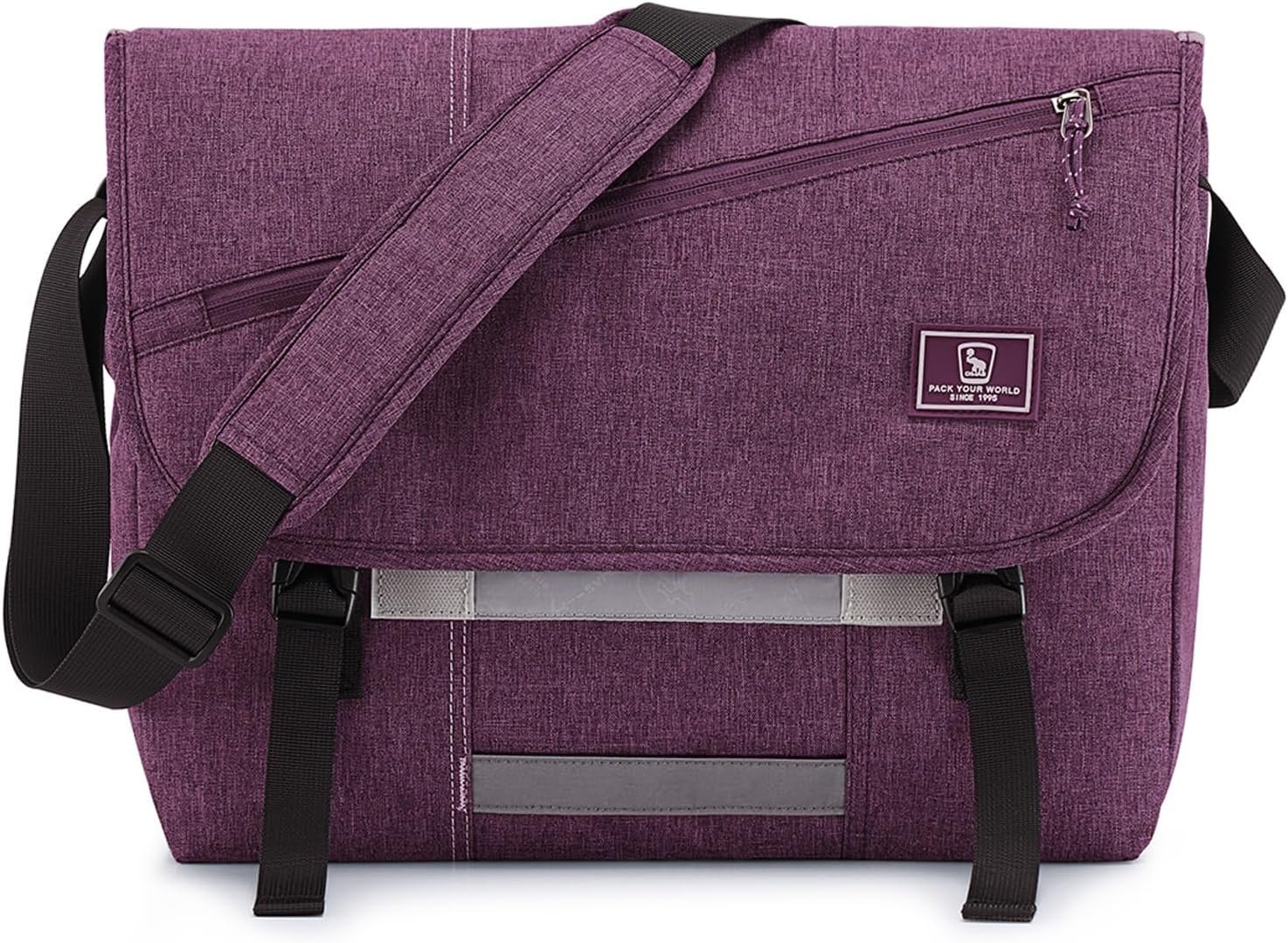 OIWAS Messenger Bag for Women, 17 Inch Laptop Crossbody Bags Men Casual Satchel Shoulder Bag College Travel Office Briefcase