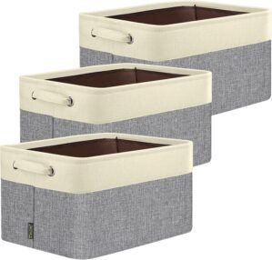 BALEINE 3 Pack Fabric Closet Storag...