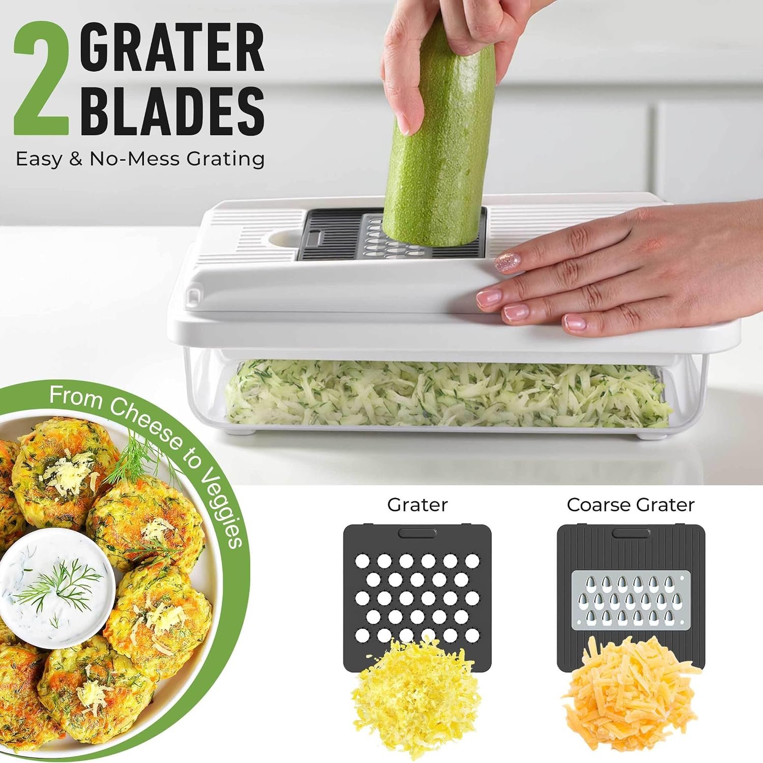 Mueller Vegetable Chopper Mandoline Slicer, Food Veggie Chopper - Image 5