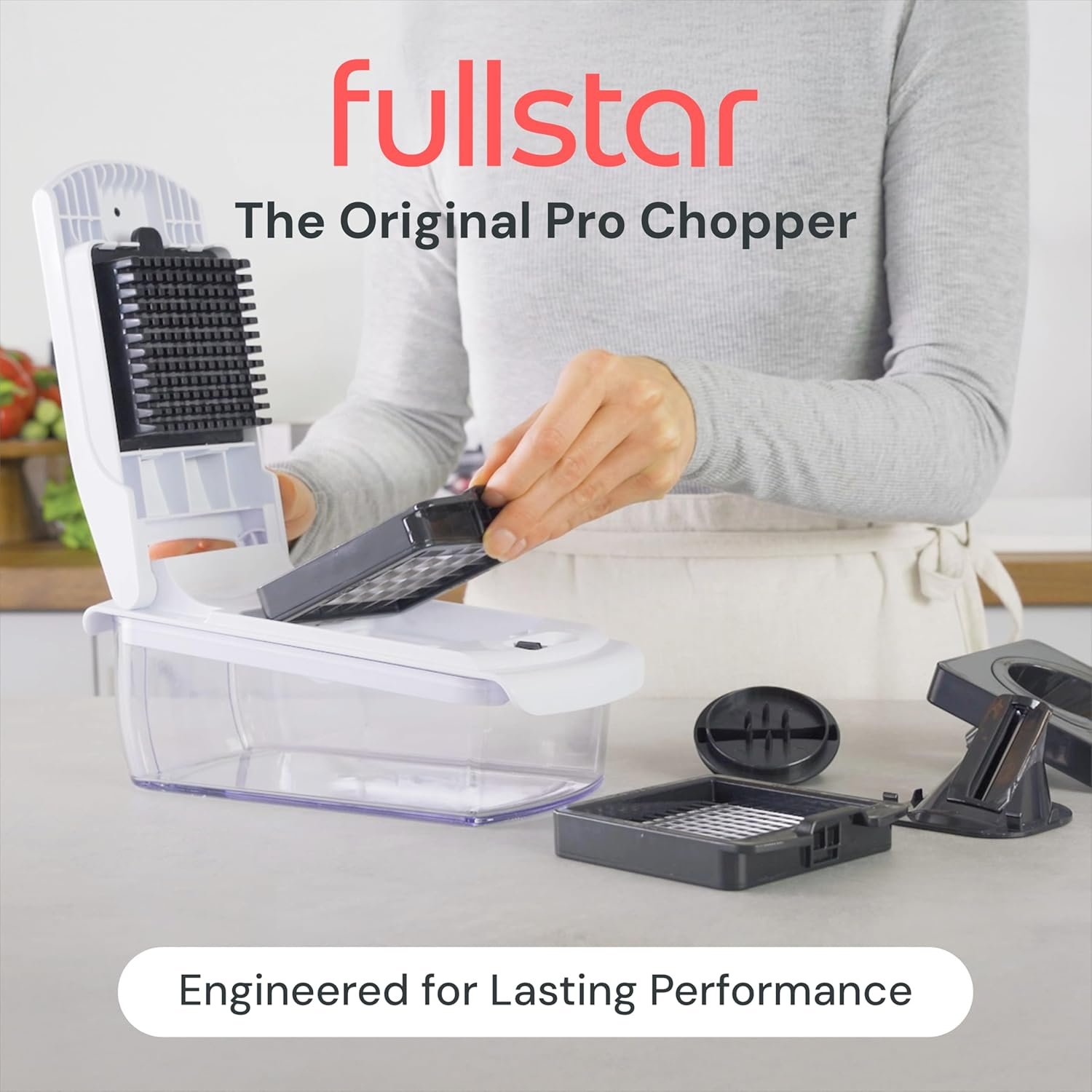 Fullstar Pro Original Vegetable Chopper & Spiralizer, Kitchen Prep Tool - Image 2