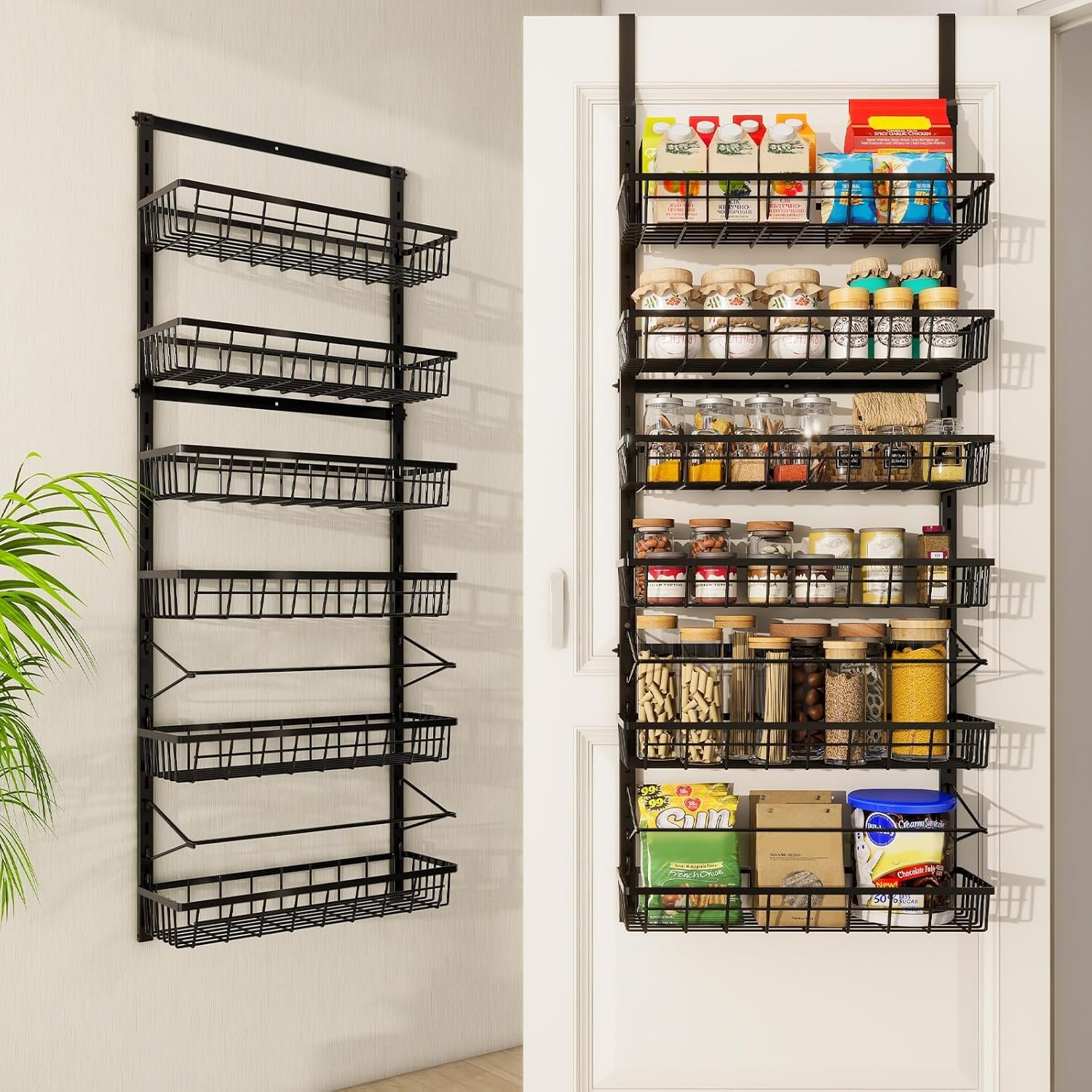 Mefirt Over The Door Pantry Organizer, Pantry Storage and Organization