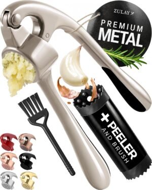 Zulay Kitchen Premium Garlic Press ...