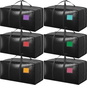 6 Pack Moving Bags with Full-Open S...