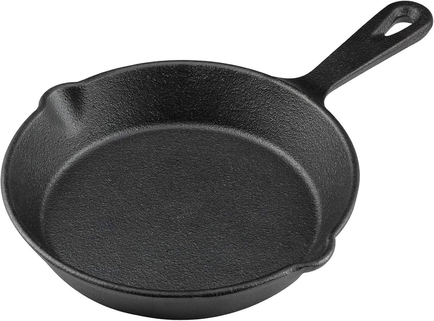 6 Inch Cast Iron Skillet, Frying Pan with Drip-Spouts, Pre-seasoned Oven Safe Cookware, Camping Indoor and Outdoor Cooking, Grill Safe, Restaurant Chef Quality - Image 2