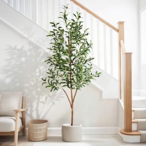 Tall Faux Olives Trees Large Artifi...