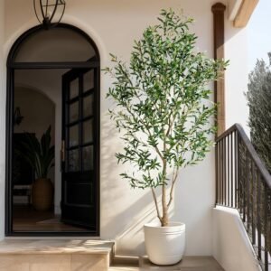 Large Faux Olive Tree Tall Artifici...