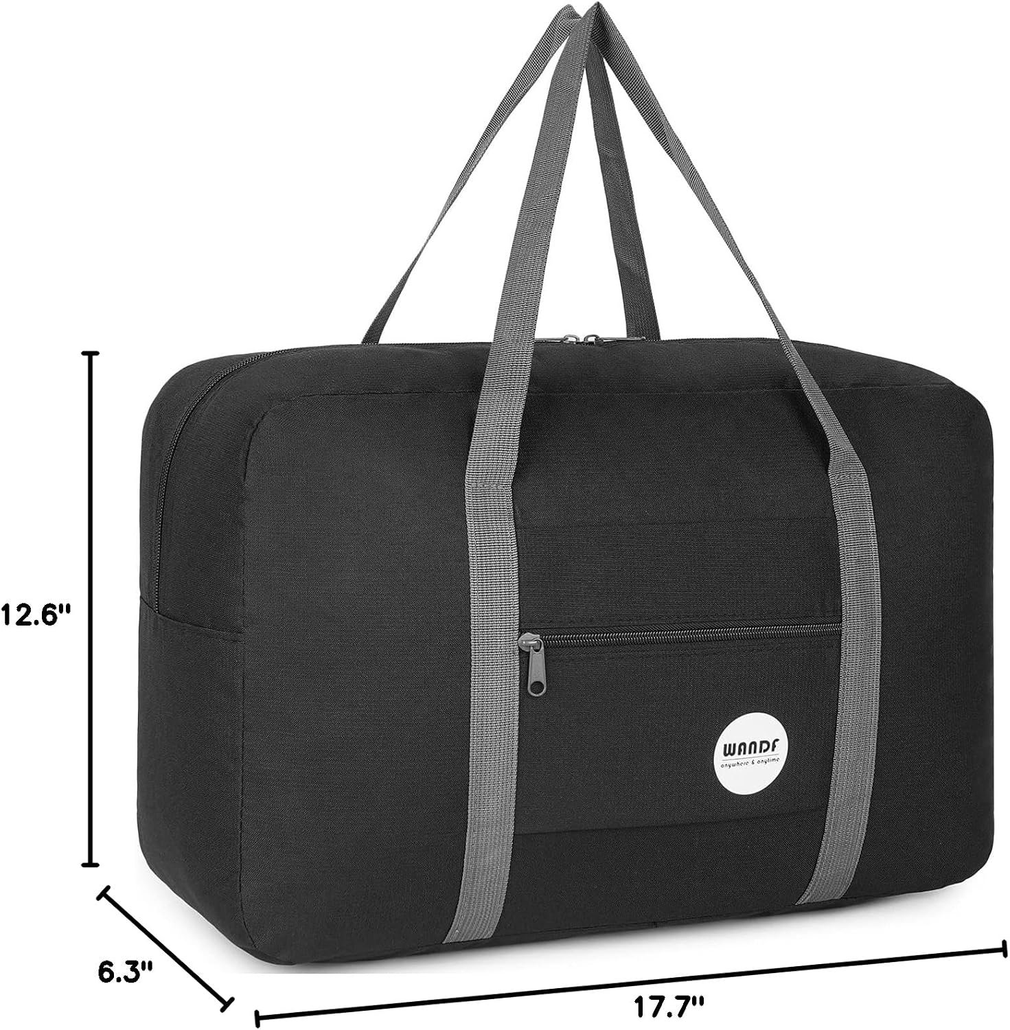 WANDF Personal Item Travel Bag, Carry On Duffle Bag Women - Image 7