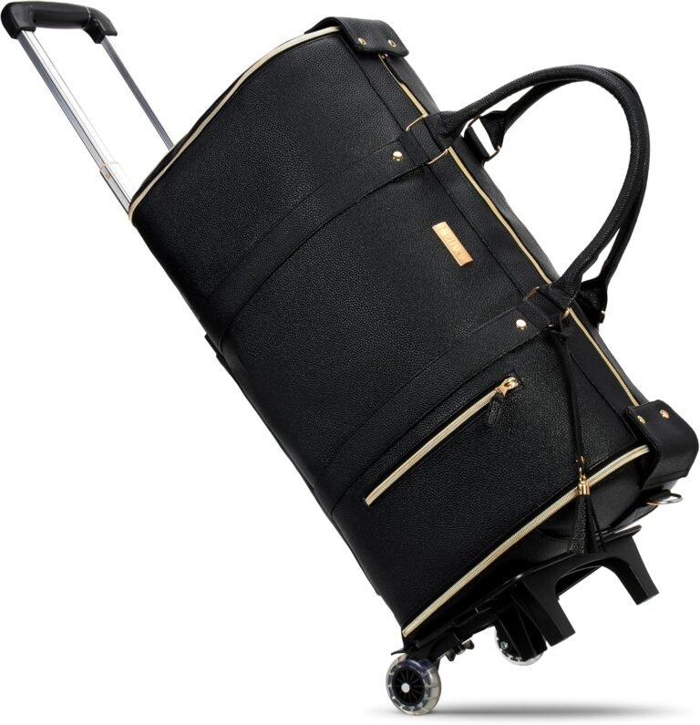 Luhxe Travel Convertible Carry On Garment Roller Bag 2.0 with Shoe Pouch & Detachable Shoulder Strap – Improved Zipper and reinforced straps - Charcoal