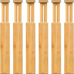 VaeFae 6-Pack Adjustable Bamboo Dra...