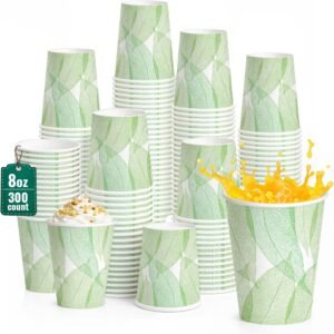 8oz 300Count Compostable Paper Cups...
