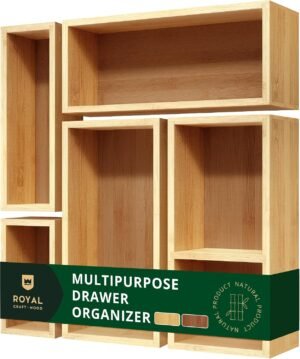 ROYAL CRAFT WOOD 5-Piece Bamboo Dra...