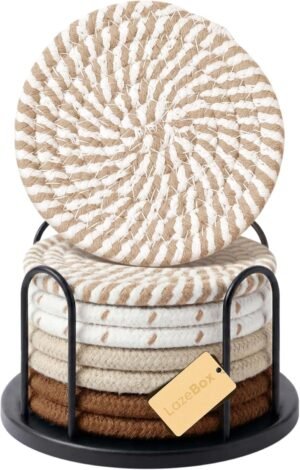 Lazebox Coasters Set of 8 for Drink...