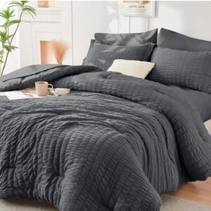 HYMOKEGE Queen Comforter Set Seersu...
