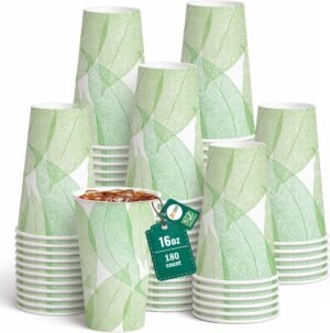 16oz 180Count Compostable Paper Cup...