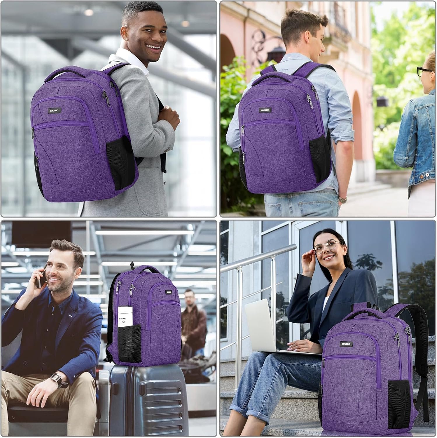 BIKROD Backpack for Girls Women, School Backpack for Teen Boys, Lightweight Casual High School Bookbag, Daily-use Travel Laptop Backpack Fits 15.6 Inch Notebook - Image 6