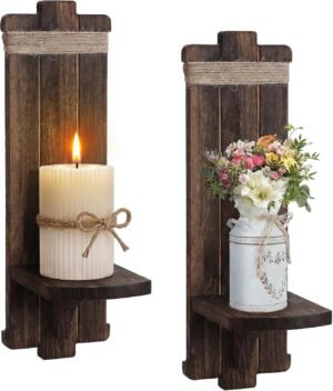 Alphatool Handmade Wooden Candle Sc...