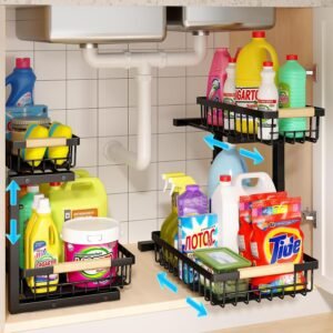 REALINN Under Sink Organizer, 2 Pac...