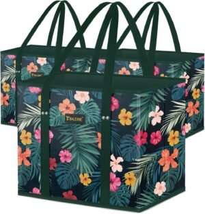 BALEINE 3PK Reusable Grocery Bags, ...
