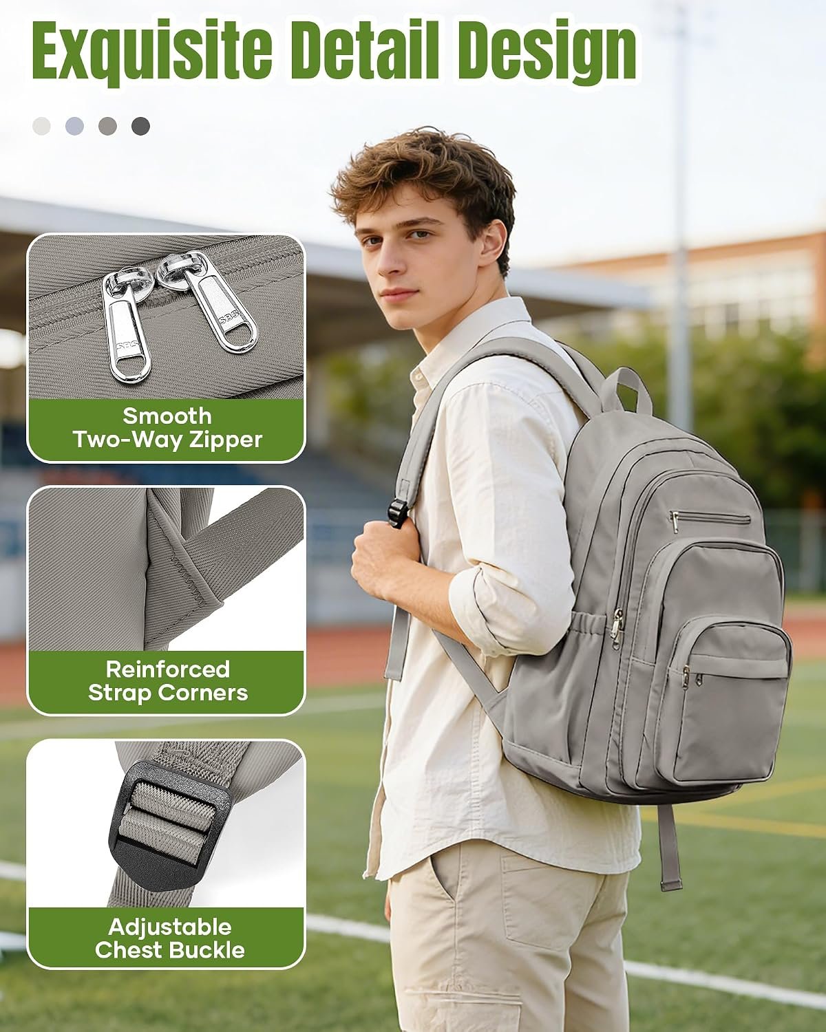 High School Backpack Women, College Backpack, School Bookbag For Boys Girls - Image 4