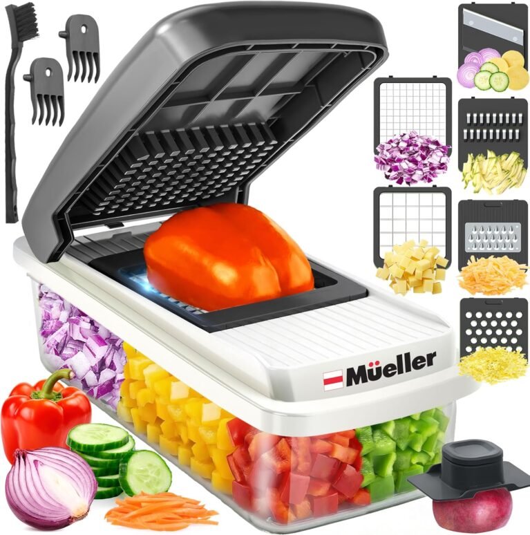 Mueller Vegetable Chopper Mandoline Slicer, Food Veggie Chopper