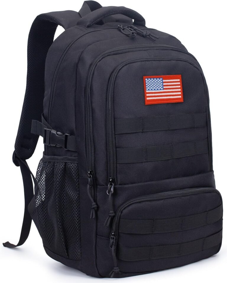 30L Tactical Camo Backpack for Boys 900D Military Schoolbag with 4 Pockets