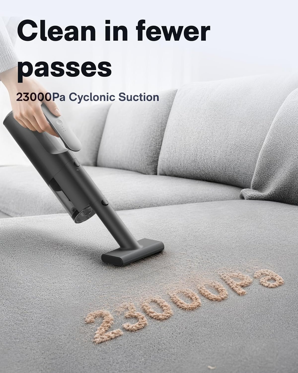 HOTO BlowVac™ Car Vacuum Cleaner High Power, Hand Vacuum Cordless, 23000Pa - Image 2
