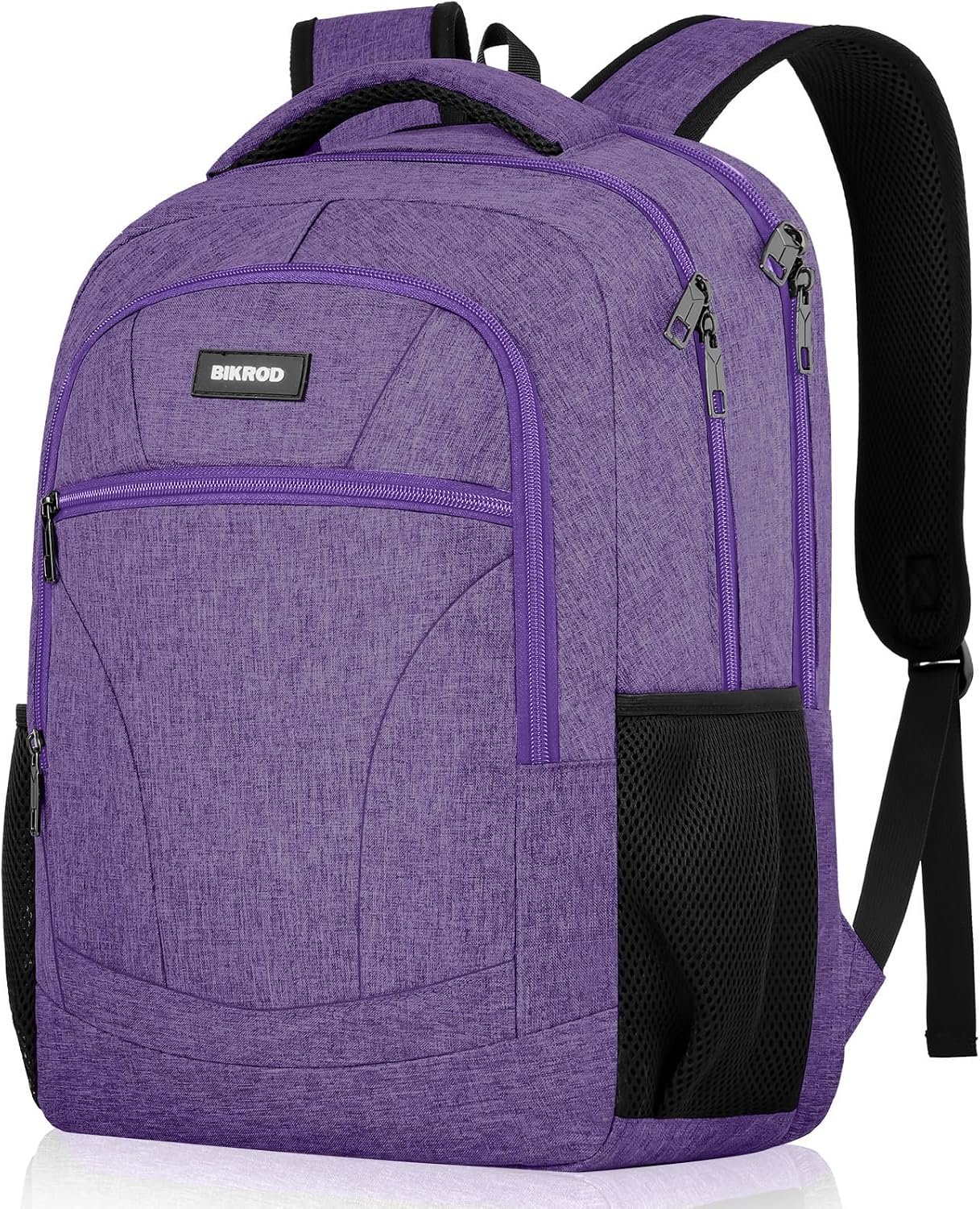 BIKROD Backpack for Girls Women, School Backpack for Teen Boys, Lightweight Casual High School Bookbag, Daily-use Travel Laptop Backpack Fits 15.6 Inch Notebook